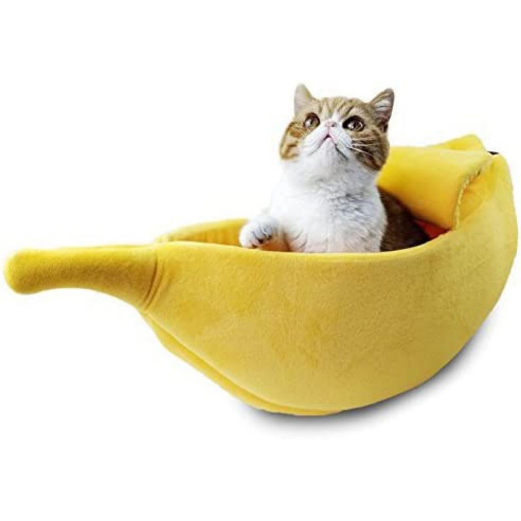 宁波厂家直销香蕉猫窝香蕉造型猫窝冬天保暖宠物窝香蕉宠物狗窝