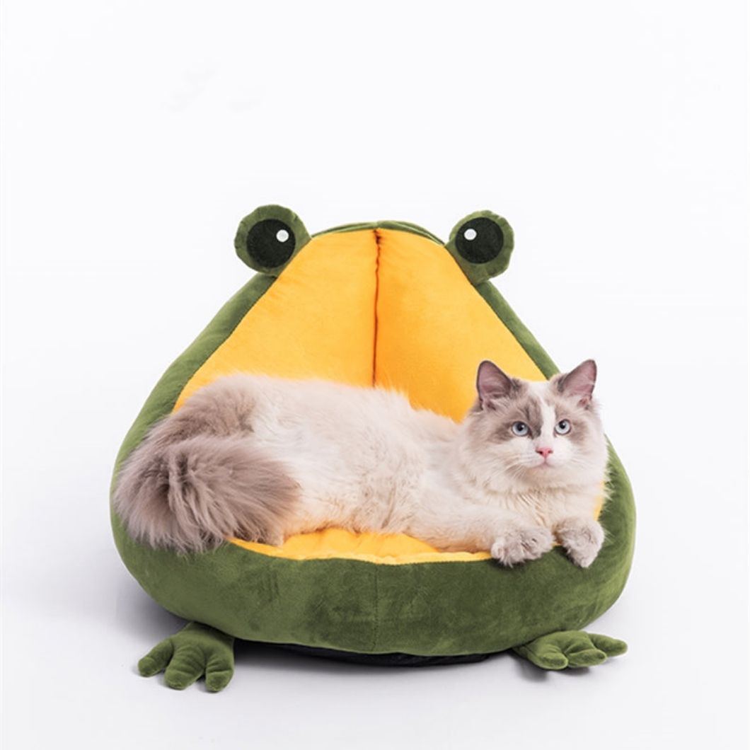 宁波冬季保暖可爱青蛙猫窝宠物沙发